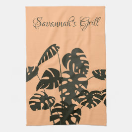 Paño De Cocina Monstera Plant Swiss Cheese Leaves personalizadas