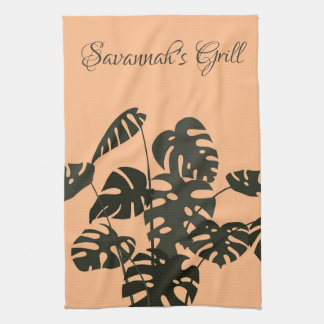 Paño De Cocina Monstera Plant Swiss Cheese Leaves personalizadas