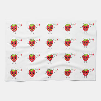 Paño De Cocina Monstruo de la fresa