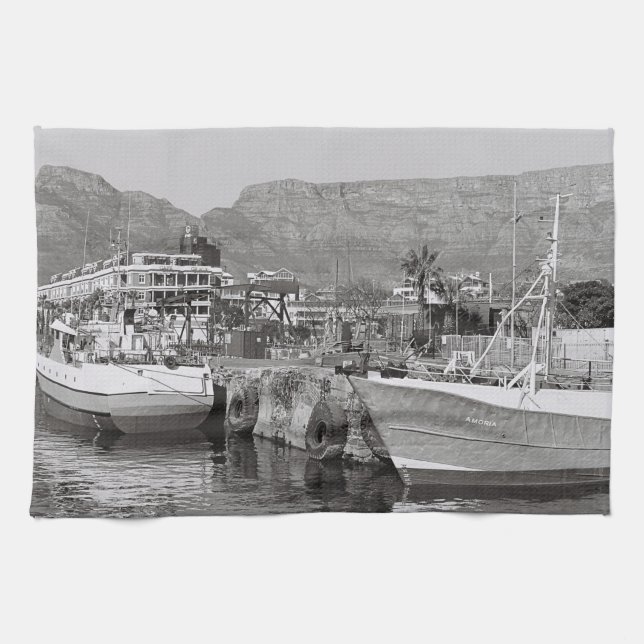 Paño De Cocina Montaña de la costa de Ciudad del Cabo (Horizontal)