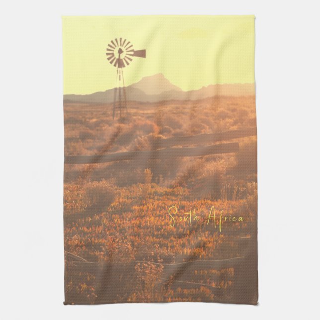 Paño De Cocina Montaña natural Sudáfrica ZA Bomba eólica (Vertical)