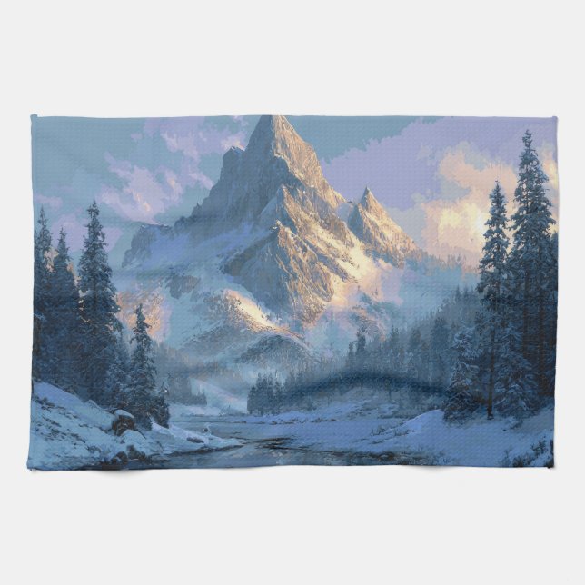 Paño De Cocina Montaña nevada (Horizontal)