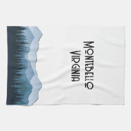 Paño De Cocina Montañas Blue Ridge, personalizable Montebello