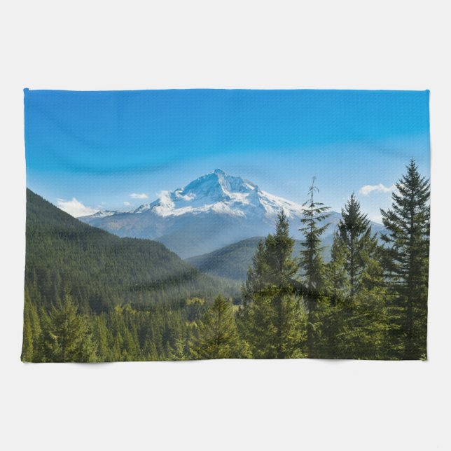 Paño De Cocina Montañas | Monte Hood Oregon (Horizontal)
