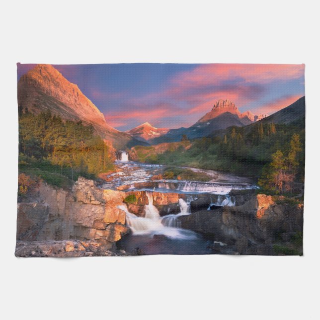 Paño De Cocina Montañas | Parque nacional Glacier, Montana (Horizontal)