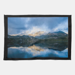 Paño De Cocina Montañas y Lago de la Naturaleza Fotografía