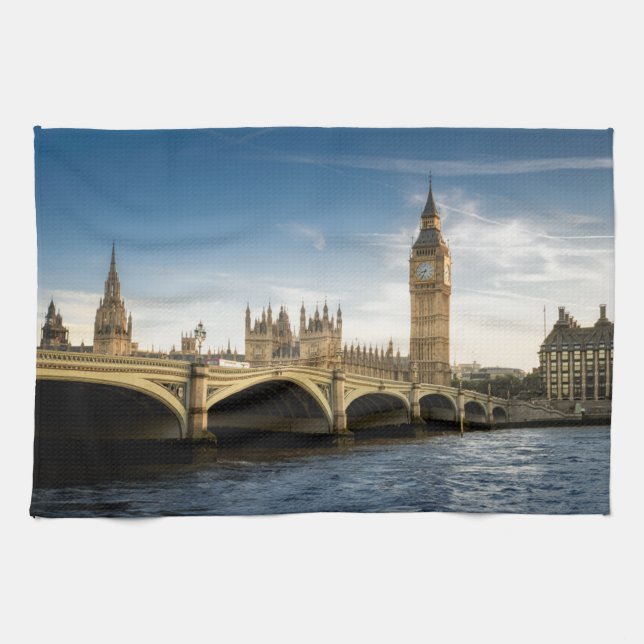 Paño De Cocina Monumentos | Big Ben, Londres Inglaterra (Horizontal)