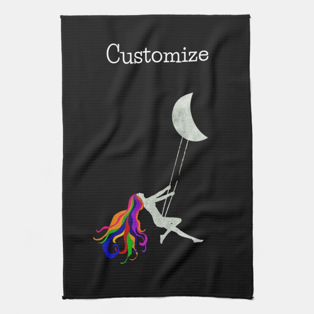 Paño De Cocina Moon Swinging Redhead Thunder_Cove (Vertical)