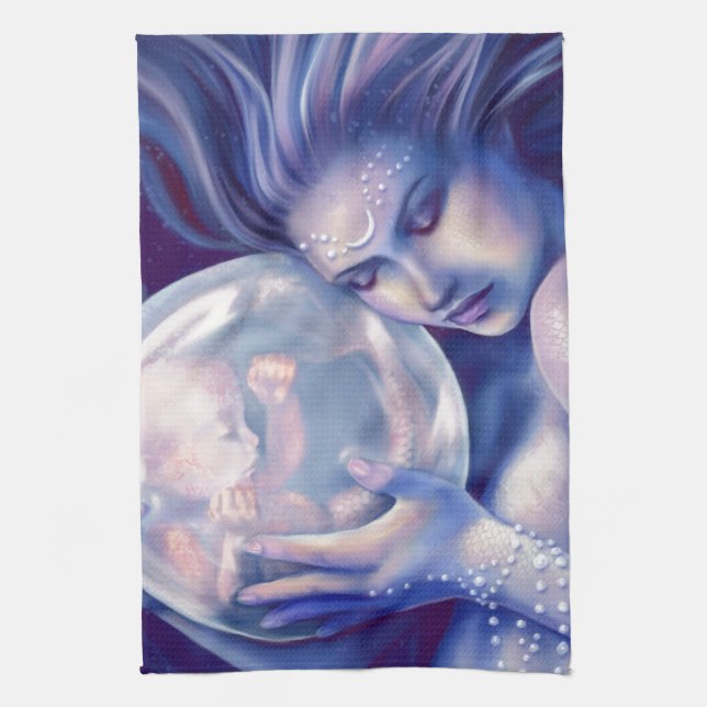 Paño De Cocina Moonborn - sirena y bebé (Vertical)