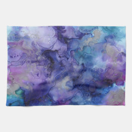 Paño De Cocina Morado acuarela