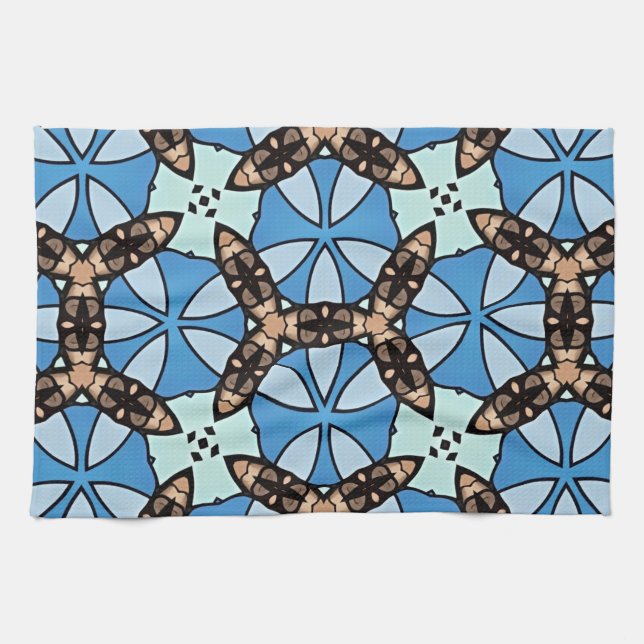 Paño De Cocina Moroccan Tile Pattern -2 (Horizontal)