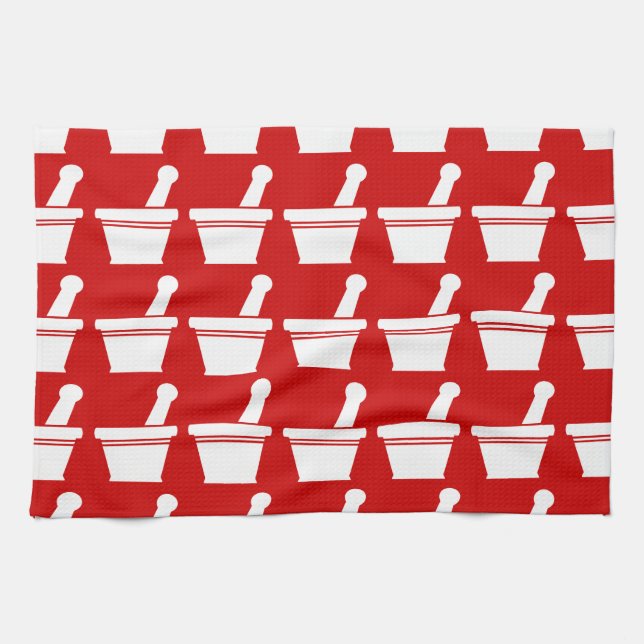 Paño De Cocina Mortero y Pestle (Horizontal)