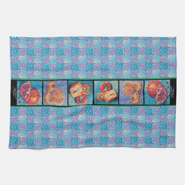 Paño De Cocina Mosaic Medley Patchwork Pointillismo (Horizontal)