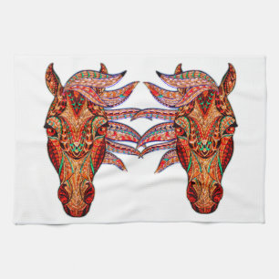 Paño De Cocina Mosaico de joyas de caballo