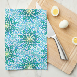 Paño De Cocina Mosaico Marino