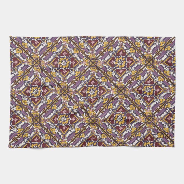 Paño De Cocina Mosaico púrpura (Horizontal)