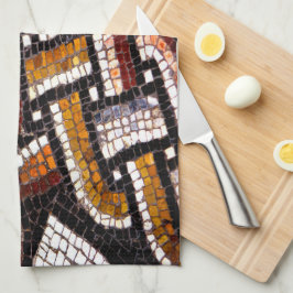 Paño De Cocina Mosaico romano de color otoñal