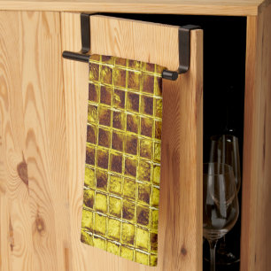 Paño De Cocina Mosaicos de oro Elegante lujo moderno