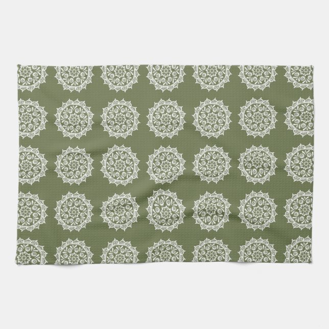 Paño De Cocina Moss Mandala (Horizontal)
