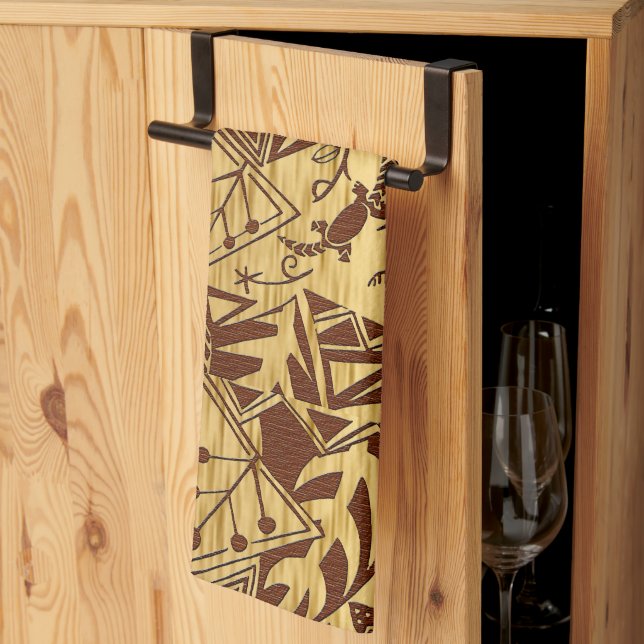 Paño De Cocina Motif africano (Pliegue de tercios)