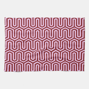 Paño De Cocina Motif egipcio Deco - burdeos y rosa