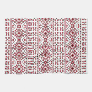 Paño De Cocina Motif Tradicional, Motif Tradicional Rumano T-S