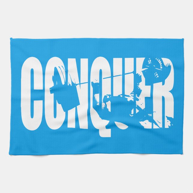 Paño De Cocina Motivación de "Bench Press" - CONQUISTAR (Horizontal)