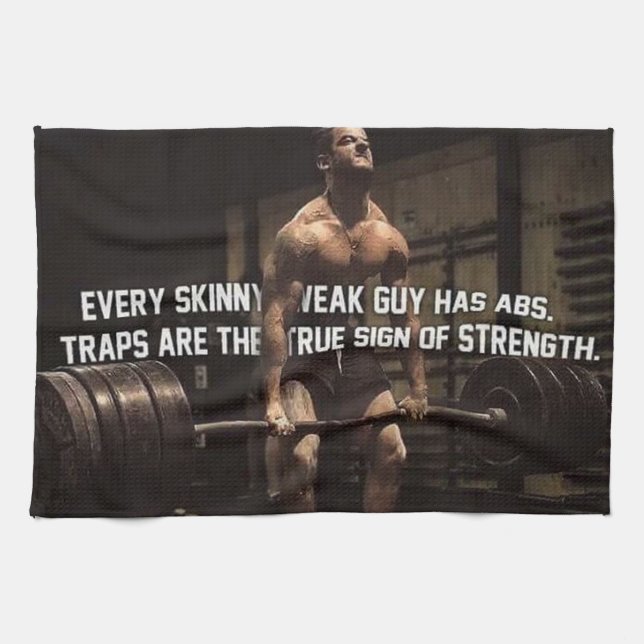 Paño De Cocina Motivación de entrenamiento de fuerza - trampas -  (Horizontal)