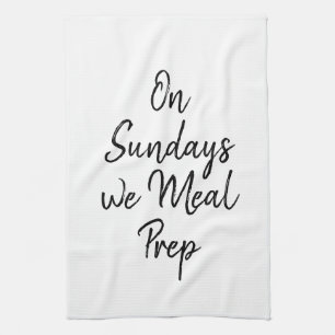 Paño De Cocina Motivación De Gimnasio Los Domingos Comemos Prep
