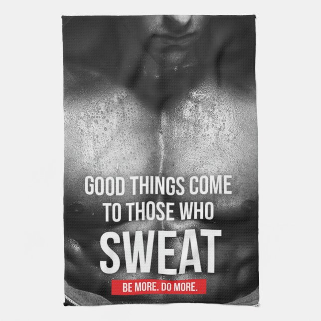 Paño De Cocina Motivación del entrenamiento - Sudor (Vertical)