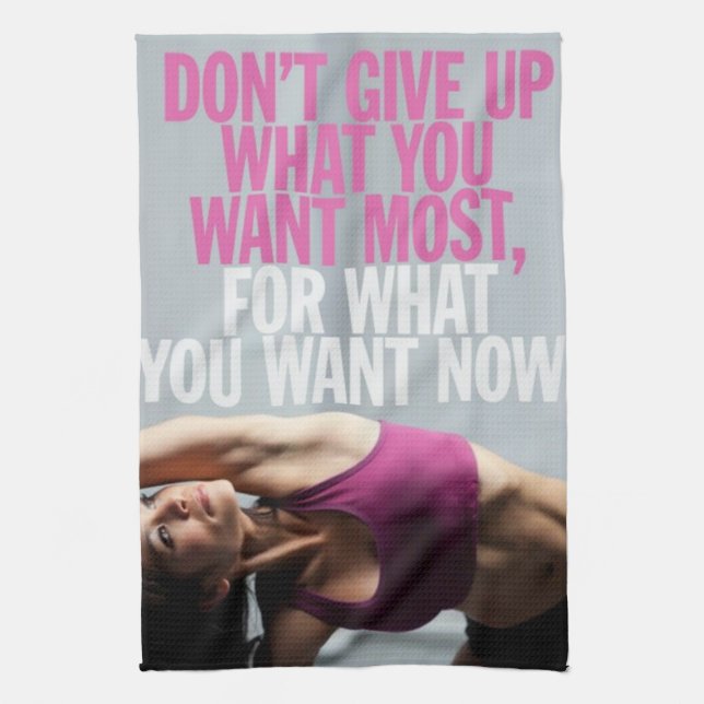 Paño De Cocina Motivación del gimnasio - No se rindan - El entren (Vertical)