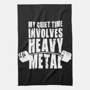 Paño De Cocina "Motivación del levantamiento de pesas" - metal