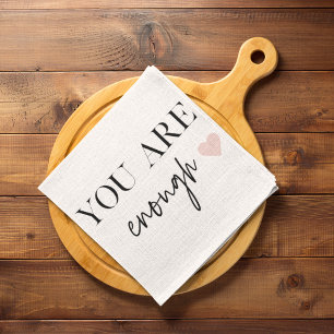 Paño De Cocina Motivación positiva que eres suficiente cita