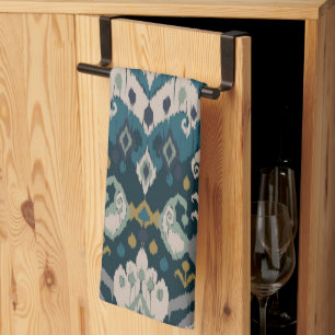 Paño De Cocina Motivos africano boho estampado floral ikat