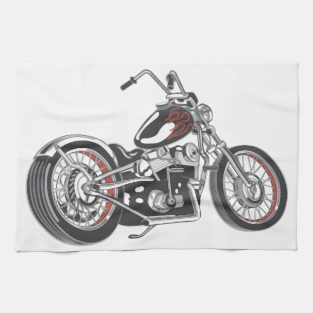 Paño De Cocina Motocicleta. (Horizontal)