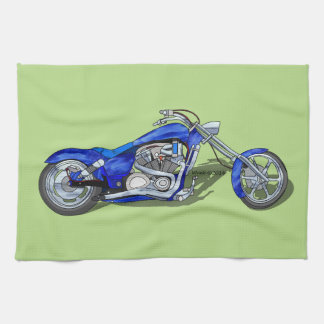 Paño De Cocina Motocicleta 1 - Azul