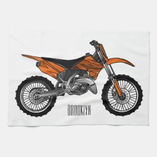 Paño De Cocina Motocicleta sucia fuera de carretera / motocross p