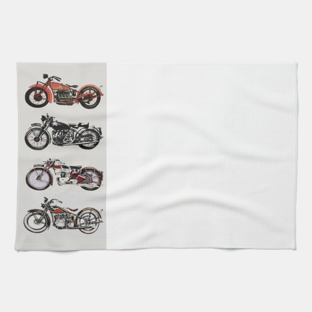 PAÑO DE COCINA MOTOCICLETAS DE VINTAJE (Horizontal)