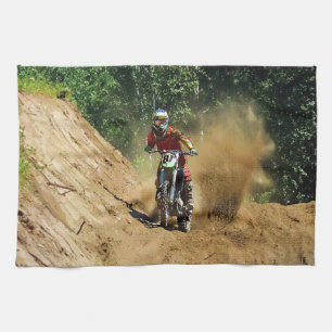 Paño De Cocina Motocross Dirt Bike Champion Race