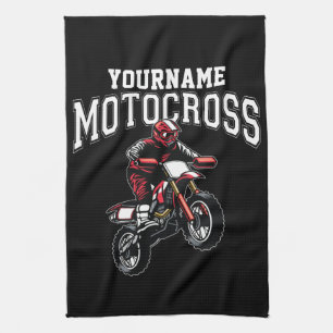 Paño De Cocina Motocross Personalizado de Bicicleta de Tierra Pil