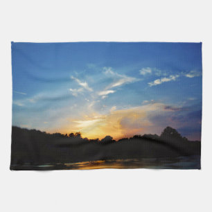 Paño De Cocina Mountain Lake Sunset