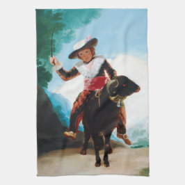 Paño De Cocina Muchacho en un espolón Francisco José de Goya