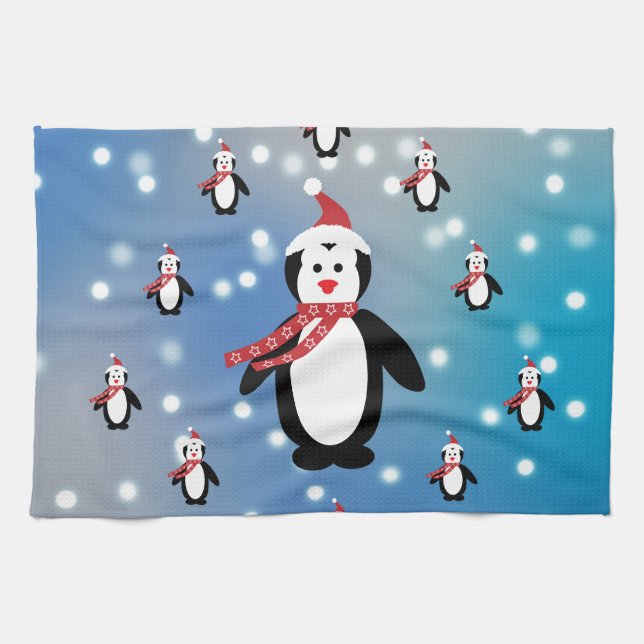 Paño De Cocina Muchos pingüinos (Horizontal)