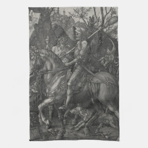 Paño De Cocina Muerte y el diablo Albrecht Durer del caballero