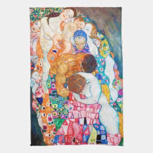 Paño De Cocina Muerte y vida, Gustav Klimt