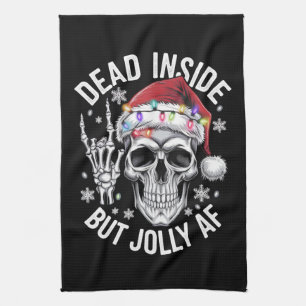 Paño De Cocina Muerto por Dentro Pero Alegre Regalo de Navidad Es