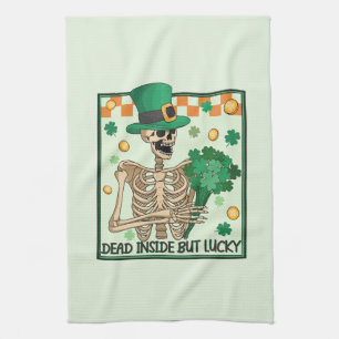 Paño De Cocina Muertos adentro pero afortunados St Patricks