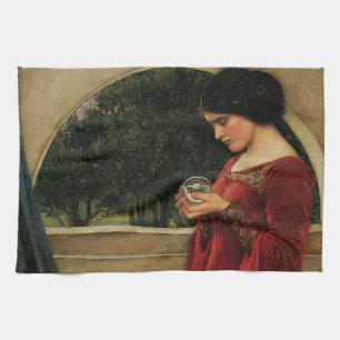 Paño De Cocina Mujer Bola de Cristal Pintura de Waterhouse