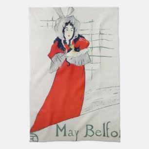 Paño De Cocina Mujer con el gatito, Enrique de Toulouse-Lautrec