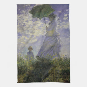 Paño De Cocina Mujer con parasol de Claude Monet, arte vintage